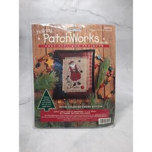 Bucilla Holiday PatchWorks Applique Project 83572 Jolly Old St Knickers Pillow